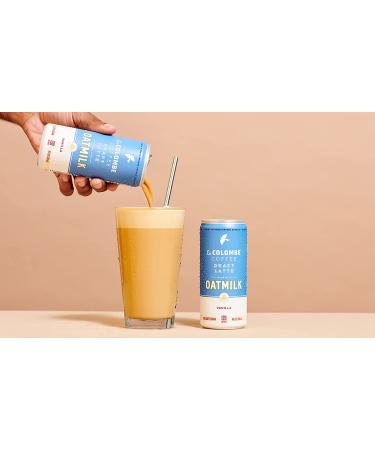 La Colombe Vanilla Draft Latte with Oatmilk 4 Pack - Dairy-Free Vegan Latte with Nitrous-Infused Oatmilk - 100% Arabica Brazilian Cold Brew Coffee - 120mg Natural Caffeine - 9 Fl Oz (Pack of 4) - Buy Online on GoSupps.com