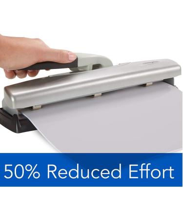 Swingline Desktop Hole Punch - Adjustable 2-7 Holes, 20 Sheet Capacity, Light Touch Design - Black/Silver (74030) - Buy Online on GoSupps.com