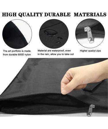 VikYel Large Art Portfolio Tote Bag - 24 x 36 Inches - Poster Board Storage for Artists - Black - Buy Online on GoSupps.com