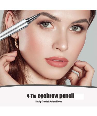 2024 New Microblading Eyebrow Pen 3D Waterproof Microblading Eyebrow Pencil 4-Tip Waterproof Eyebrow Pen Natural Makeup Long-Lasting Fine Stroke Magic Eyebrow Pencil Stay on All Day (Light Brown) - Buy Online on GoSupps.com