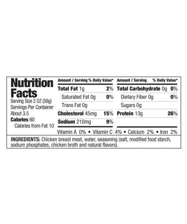 Kirkland Signature Chicken Breast 12.5 Ounce (Pack of 6) - Premium Quality, Value Pack | Buy Online Now! - Buy Online on GoSupps.com