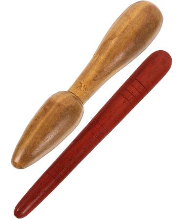 Minkissy 4-Piece Wood Massage Tools Set | Thai Foot & Hand Massage Devices | Reflexology & Relaxation Rollers - Buy Online on GoSupps.com