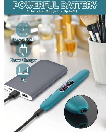 USB Rechargeable Heated Eyelash Curler | Natural Long Lasting Curl | Valentine's Gift for Women | Baby Blue | Electric Curling Tool - 6pcs - Buy Online on GoSupps.com