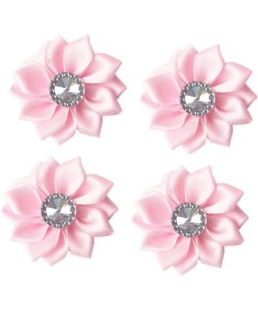 Alipis 3pcs 1 20pcs Head Band Rhinestones Flower Applique Ornament Cloth Bloom Ribbon Flower Bow Tie Set Pinkx3pcs Size 1x3pcs - Buy Online on GoSupps.com