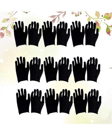 Milists 12 Pairs Cotton Gloves - Black Moisturizing & Jewelry Inspection Gloves (Size M) - Soft Thin Protection for Cosmetics & Coins - Ideal for International Shipping - Buy Online on GoSupps.com