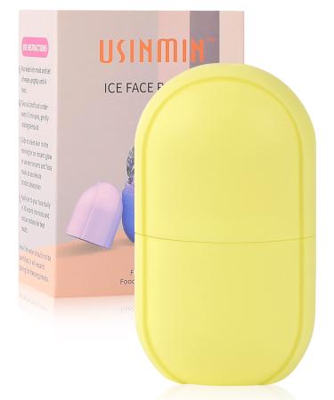 Ice Face Roller, Ice Roller for Face & Eye, Beauty Facial Ice Rollers Ice Holder Mold Face Puffiness Relief Massage Skin Care Tools for Brighten Lubricate Shrink Pores Remove Fine Lines Yellow