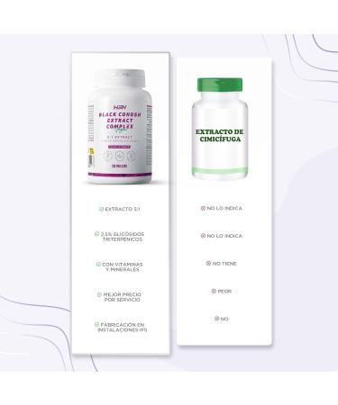 HSN Cohosh Cimicifuga Racemose black 800 mg 120 vegetable capsules helps with a calm and comfortable transition no GMO vegan glutenfree - Buy Online on GoSupps.com