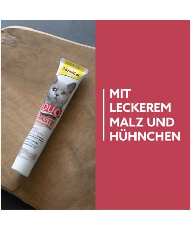 GimCat Duo Paste Anti-Hairball Malt & Chicken - 50g Cat Snack for Hairball Control | Shop Internationally - Buy Online on GoSupps.com