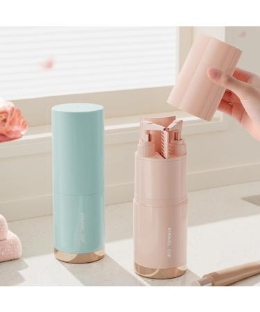 Travel Set - Portable Toothbrush Cup Gargling Cup & Storage Case for Business Trips - Convenient Travel Essentials in Gray and 2529 Green - Buy Online on GoSupps.com