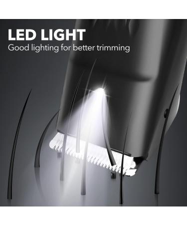 Beesjuy Men's Body Hair Trimmer | Waterproof LED Light Ceramic Blade | 100 Min Battery Life - Buy Online on GoSupps.com