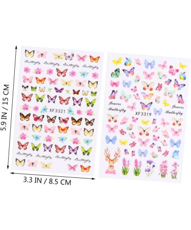 Healvian 8 Sheets Women Nail Art Sticker Nail Design DIY Fingernails Nail Decal Nail Stickers Nail Decor Stickers Nail Art Stickers Flower Patterns Manicure Tips Flower Stickers - Buy Online on GoSupps.com
