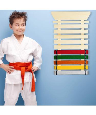 Aship Karate Belt Rack Martial Arts Belt Display Wooden Holder DIY Personalized - 10Level 10 Level - Buy Online on GoSupps.com