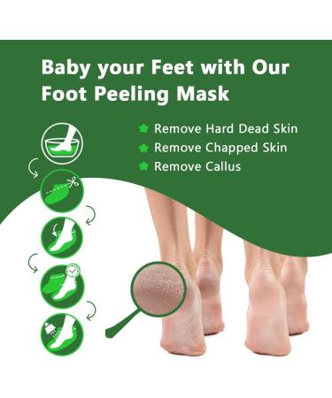 5 Pairs Tea Tree Foot Masks - Peeling Callus Remover for Soft Smooth Feet (60g 2 Pack) - Ideal for Men & Women - Buy Online on GoSupps.com