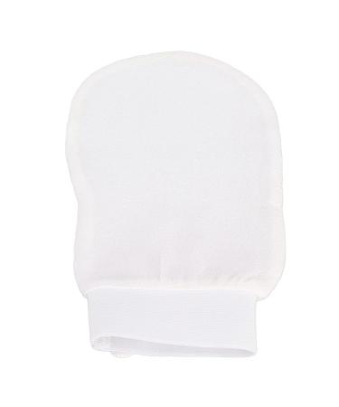 White Body Exfoliating Gloves - Removes Dead Skin for Bath Skincare - Buy Online on GoSupps.com