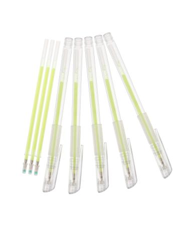 NULYLU 5pcs Beauty Spot Eyebrow Pen White Brow Mapping Pen Fluorescent Green Pen Pen Plastic
