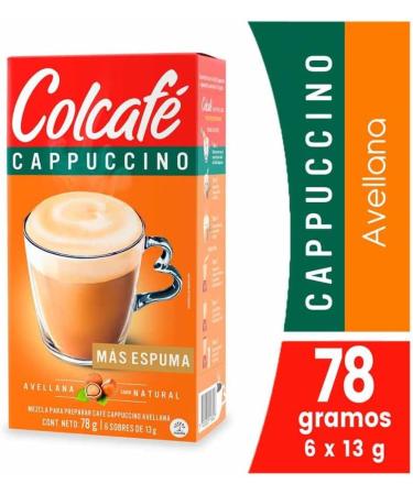 Colcafe Capuccino Instant coffee Mix (3 pack) Caramel Vanilla & hazelnut Cafe instantaneo colcafe capuccino Vainilla Avellana y Caramelo - Buy Online on GoSupps.com