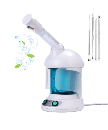 DYB Portable Facial Steamer, Nano Ionic Face Steamer with 360Rotatable Sprayer,Mini Facial Steamer for Salon and Spa,1 Piece Headband and 4 Pieces Steel Skin Kits.