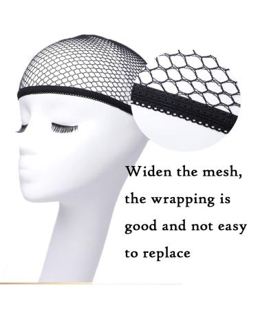 ANNELBEL 4PCS Black Mesh Wig Cap Net Securely Hold Long or Short Hair in Place - Buy Online on GoSupps.com