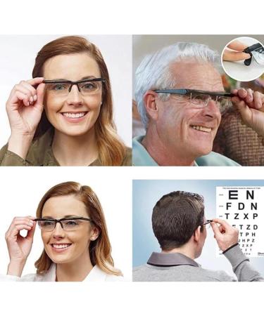 Buy Hyqhyx EiMinb Adjustable Focus Glasses - Perfect for Men Women & Seniors | Clear Vision for Close & Distant Viewing - Buy Online on GoSupps.com
