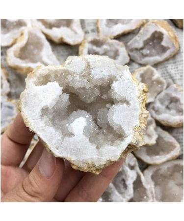 Natural Crystal Rough Natural White Agate Geode Slice Quartz Crystal Cluster MineralsCrystal Home Decoration for Decoration Stone Generator HOMEZHOU 2pcs - Buy Online on GoSupps.com
