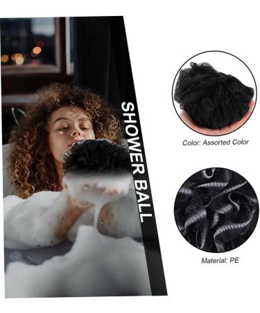Buy Hemoton 6 Pcs Charcoal Bath Balls & Sponge - Men's Body Scrubber & Shower Pouf | Soft Bath Wipe for Ultimate Cleanliness - Buy Online on GoSupps.com