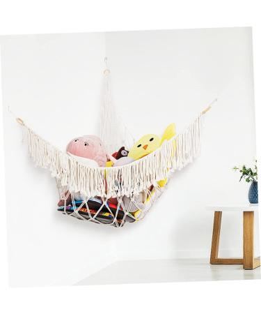 Gatuida 4-Piece Yoga Ball Stand & Plush Toy Hammock Set for Kids | Soft Cotton Toy Storage & Fitness Solution - Buy Online on GoSupps.com