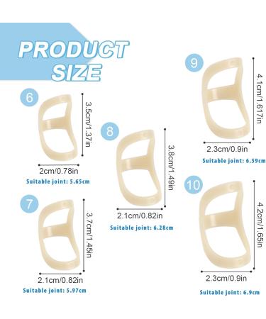 5Pcs Finger Splint Trigger Finger Splint Comfortable Trigger Finger Splint Thumb Brace to Support and Protection for Arthritis Trigger Finger Thumb and Other Finger Conditions(6 7 8 9 10 Sizes) - Buy Online on GoSupps.com