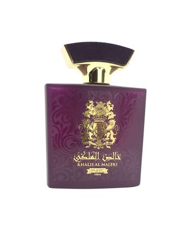 Maison d'Orient KHALIS AL MALEKI MAJESTIC a Fruity Floral Perfume for Women and Men with Caramel Citrus Vanilla Soft Florals Amber and Agarwood 3.4 Oz