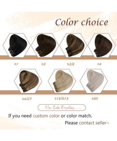 Hetto Real Hair Extensions #2/8 - 100g Smooth Brown 55cm | Premium Human Hair for Stunning Looks | International Shipping Available - Buy Online on GoSupps.com