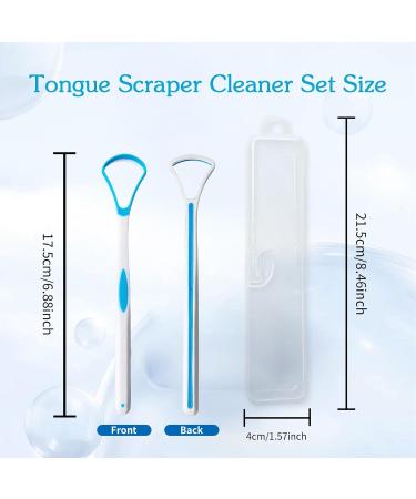 Colorful Tongue Scraper for Adults & Children | Oral Care & Fresh Breath | Tongue Cleaning Brush Set - Buy Online on GoSupps.com