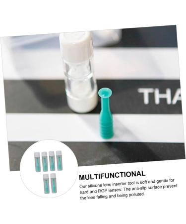 Solustre 6pcs Contact Lens Suction Rod - Soft Contacts Remover Tool RGP Plunger ABS Material Green - Perfect for Easy Insertion & Removal - Buy Online on GoSupps.com