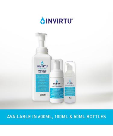 Byotrol INVIRTU Alcohol-Free Hand Foam Sanitiser 600ml Pump Bottle | Fragrance-Free & Non-Taint Formula - Buy Online on GoSupps.com