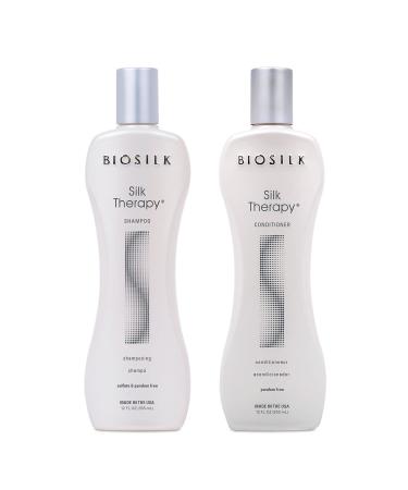 BIOSILK Silk Therapy Duo Set Shampoo and Conditioner 12 Oz 12 Fl Oz (Pack of 2)