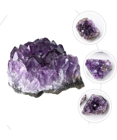 FOMIYES 2pcs Natural Crystal Cluster Natural Geode Cave Decor Meditation Stone Natural Minerals Small Piece - Buy Online on GoSupps.com