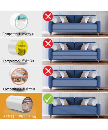 FTSTC 5.9in Furniture Protectors from Cats  Double Sided Clear Self-Adhesive Cat Scratch Deterrent  Cat Couch Protector  5.9in x 20Yards cat Anti Scratch Clear Furniture Protector  Kitty Guard A-1 5.9in x 20yards - Buy Online on GoSupps.com
