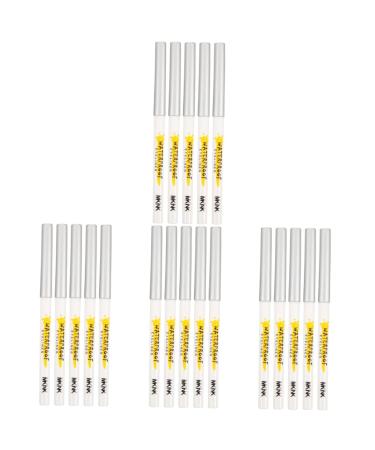 POPETPOP 20 Pcs White Lying Silkworm Pen Highlighter White Eye Shadow Girl Makeup Supplies Brighten Cosmetics