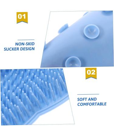 Lurrose Foot Massage Device - Washer Foot Rub Suction Feet Scrubber Blue 30.5x30cm Ideal for Soothing Foot Care & Relaxation - International Shipping Available - Buy Online on GoSupps.com
