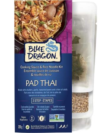 Blue Dragon 3 Step Pad Thai Meal Kit 6 Pack Vegetarian Vegan Non GMO Verified No Artificial Colours or Flavours - Buy Online on GoSupps.com