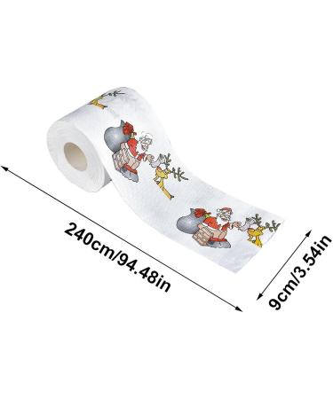 5 Christmas Toilet Paper Roll Santa Claus Holiday Toilet Paper Highly Collectible Novelty Toilet Paper Funny Gag Gift for Christmas Stocking Stuffers Party Favors - Buy Online on GoSupps.com