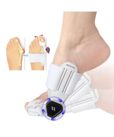 Vduck Bunion Corrector Big toe Straightener Big toe Straightener Bunion Corrector adjustable button with silicone pads support during the day and night