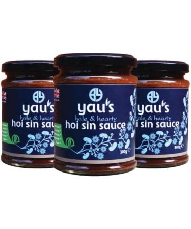 Yau's Hale and Hearty Hoi Sin Sauce. All-Natural Tasty Chinese Cooking Sauce. Gluten-Free Soy-Free Vegan Friendly Contains No E Numbers or MSG. Use with Meat Vegetable or Duck Pancakes 3x300g