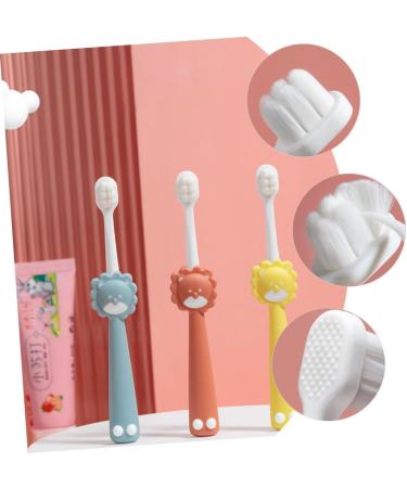 Hoement 3-Piece Children's Toothbrush Set | Daily Use Manual & Travel Toothbrush for Kids | Essential Children s Accessories - Buy Online on GoSupps.com