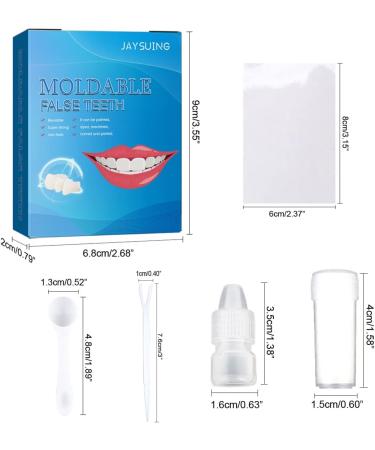 Buy Provisional Dentures & Restorative Dental Adhesive - Temporary Tooth Repair Set for Missing Teeth - Buy Online on GoSupps.com