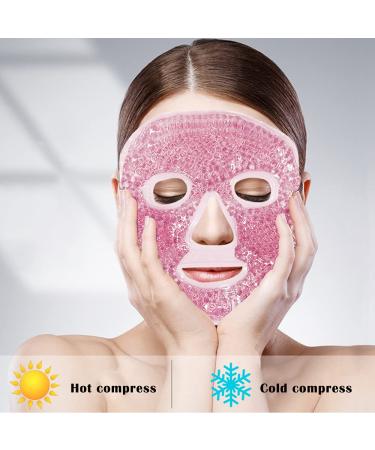 Cooling Gel Facial & Eye Mask - Reusable Hot-Cold Compress for Dark Circles Headaches & Tired Skin | International Shipping - Buy Online on GoSupps.com