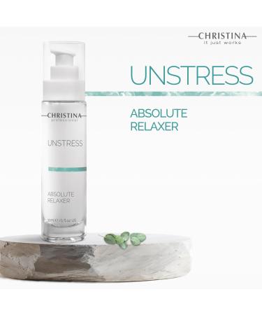 Christina Unstress Absolute Relaxer Peptide Serum | Hyaluronic Acid Face Serum for All Skin Types | Boosts Collagen & Elastin - Buy Online on GoSupps.com