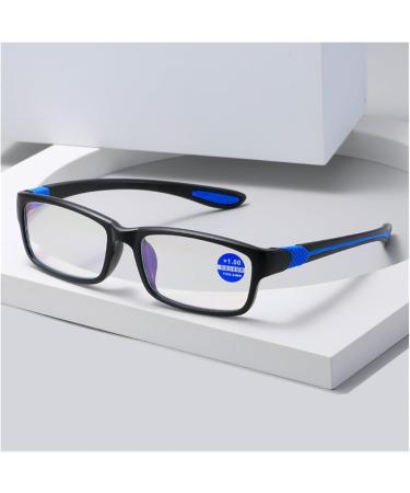 Buy IYNWBJTS Two-Tone Reading Glasses - Lightweight Anti-Blue Light Frame for Men & Women (Black & Red Size 4.00) | International Shipping Available - Buy Online on GoSupps.com