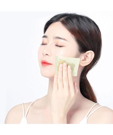 Green Tea Oil Control Blotting Papers - 100 Sheets for Facial Oil Absorption | Soft Oil Absorbing Tissues for Sebum & Grease Removal (6 cm x 9 cm) - Buy Online on GoSupps.com