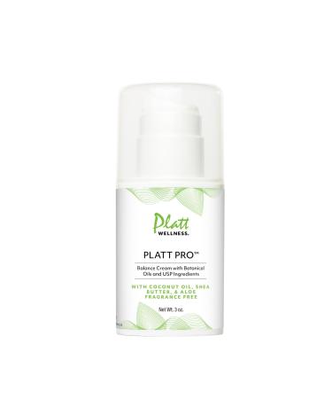 Platt Pro Balance Cream with Botanical Oils and USP Ingredients 5% Progesterone, Fragrance-Free, Non-GMO, 3 Ounce fragrance-free 3 Ounce (Pack of 1)