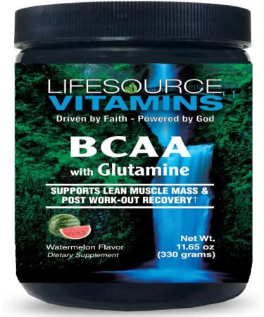 LifeSource Vitamins BCAA Powder 30 Day Supply - Branched Chain Amino Acids - Buy Online on GoSupps.com