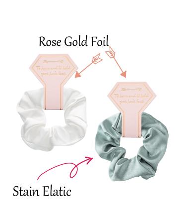 Sage Green Bridesmaid Proposal Scrunchies - 7 Pack Bridal Shower Hair Ties for Bachelorette Party Favors and Gifts - Buy Online on GoSupps.com